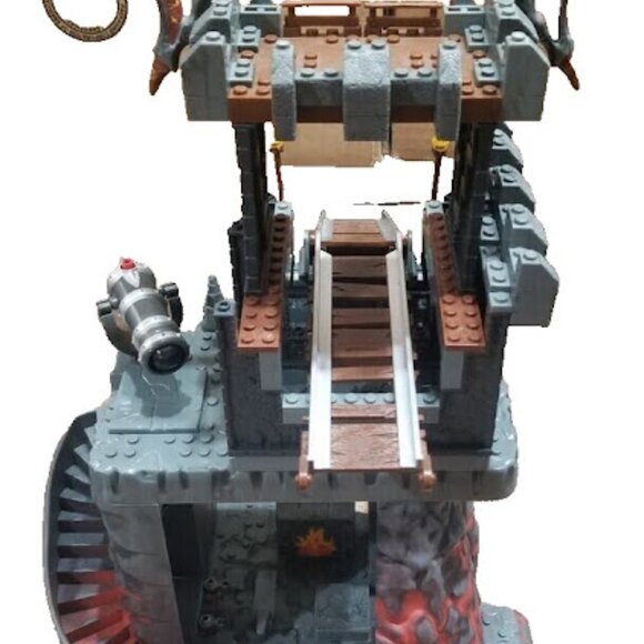 Mega Bloks Fire & Ice Dragon Vorgan Ice Fang Ship Fire And Ice Dragon Mountain - Picture 7 of 7